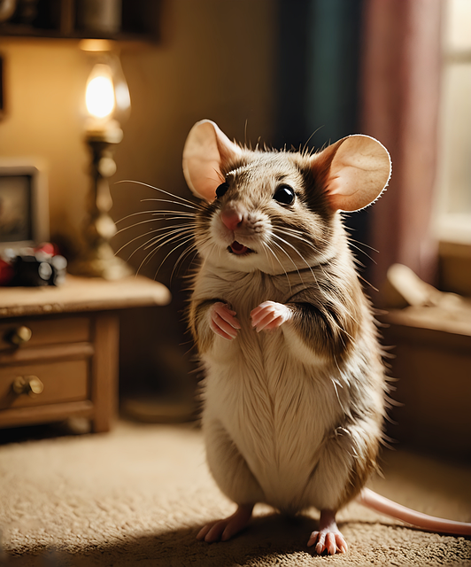 Free mouse apartment cute illustration