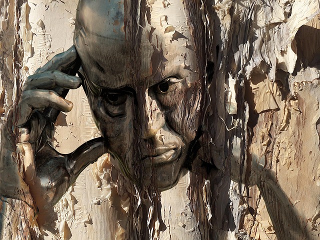 Free face man tree illustration
