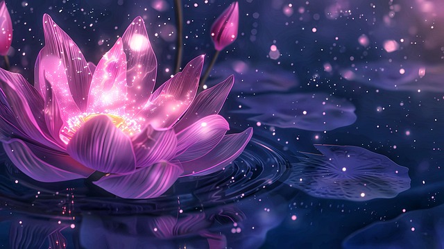 Free lotus flower nature illustration