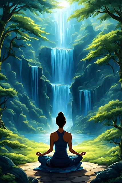 Free ai generated woman yoga illustration