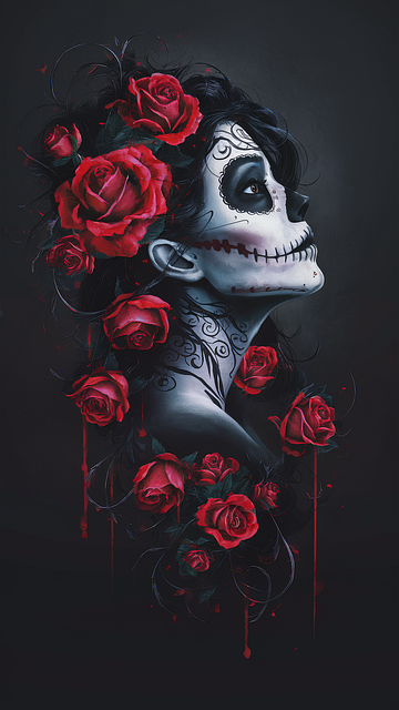 Free ai generated woman gothic illustration