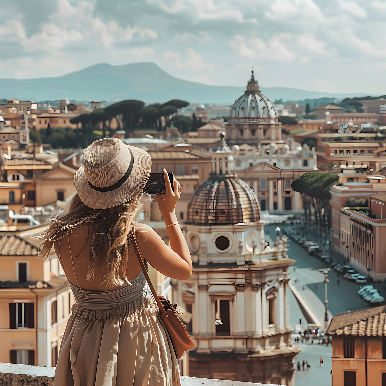 Download Ai Generated, Woman, Rome. Royalty-Free Stock Illustration ...