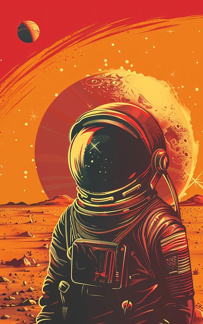 Free ai generated astronaut planet illustration