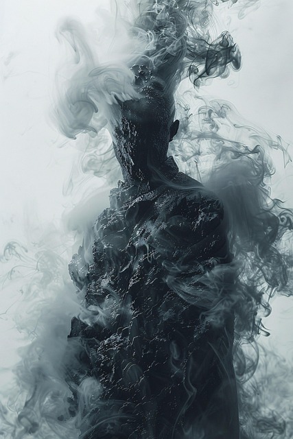 Free ai generated silhouette smoke illustration