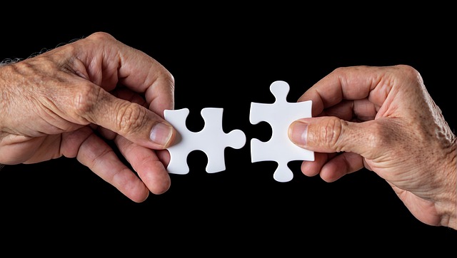 Free ai generated puzzle pieces dementia illustration