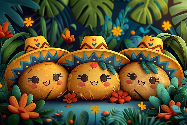 Free ai generated mexico animation illustration