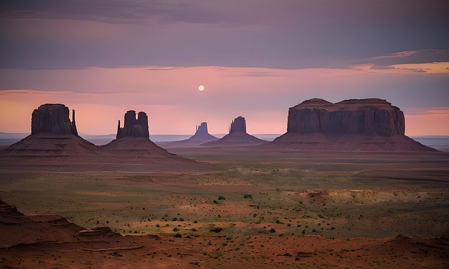 Free ai generated monument valley desert illustration