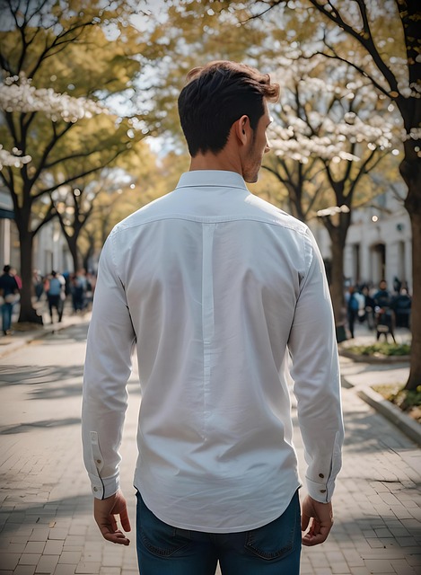 Download free HD stock image of Ai Generated Man Free ai generated man back illustration