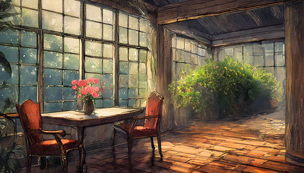 Free Ai Generated Greenhouse illustration and picture