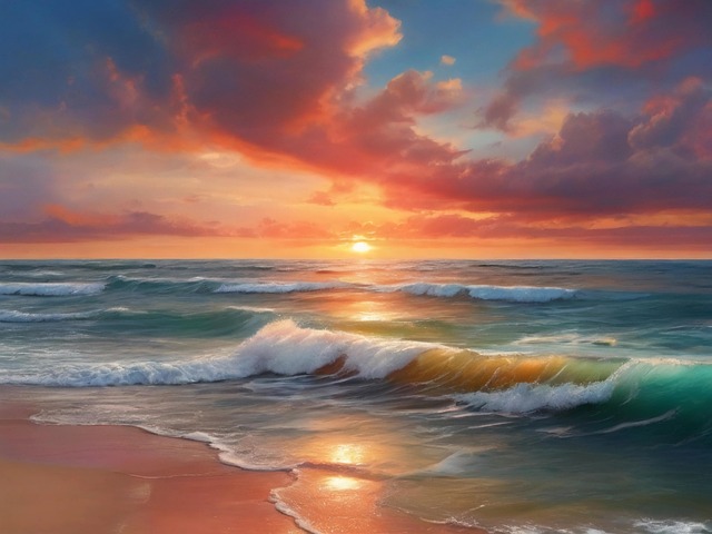 Free sunset sunsets scenery illustration