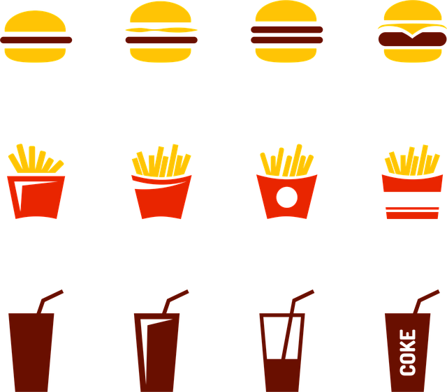 Free fast food food hamburger vector