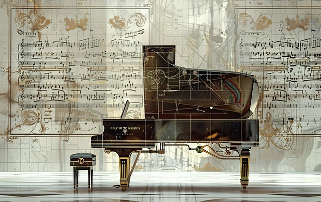 Free piano grand musical illustration