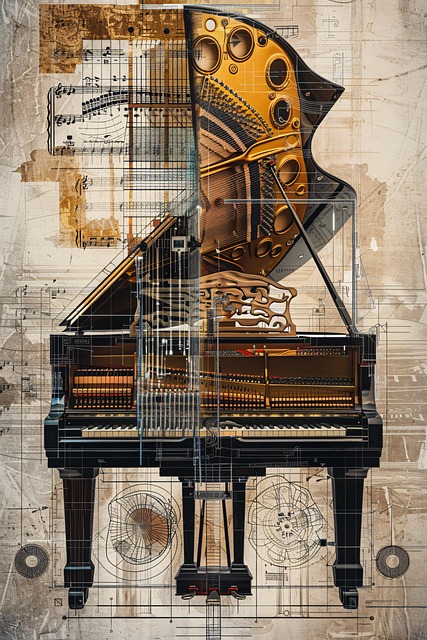Free piano grand musical illustration