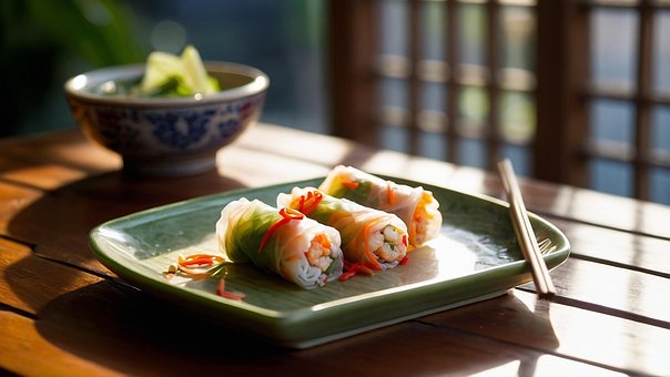 Comida, Asiático, Nuevo, Saludable