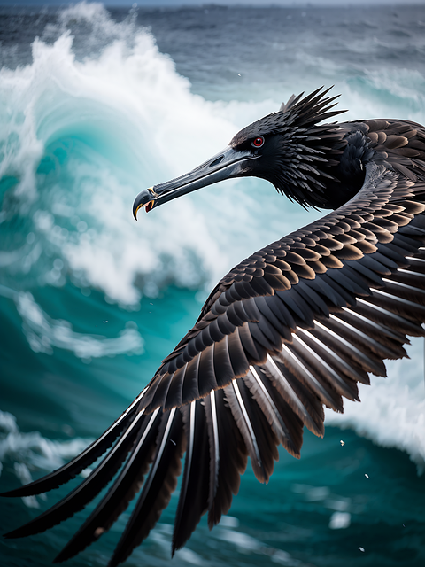 Free ai generated frigatebird bird illustration