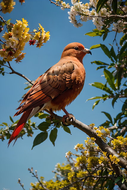 Free ai generated dove bird illustration