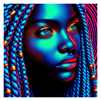 Free Ai Generated Afro illustration and picture