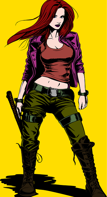 Free woman female badass vector