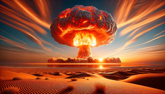 Free nuclear nature bomb illustration