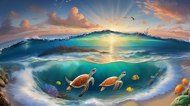 Free Turtles Marine illustration and picture
