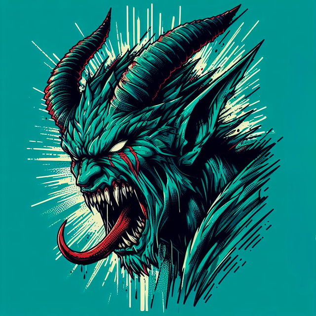 Free demon devil fierce illustration