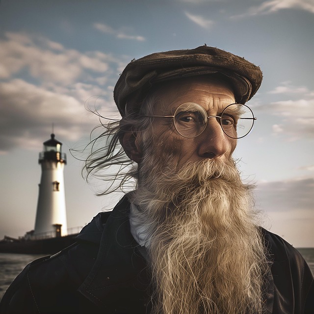 Free ai generated man sailor illustration