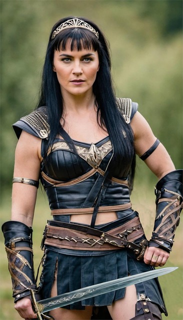 Free ai generated woman warrior illustration