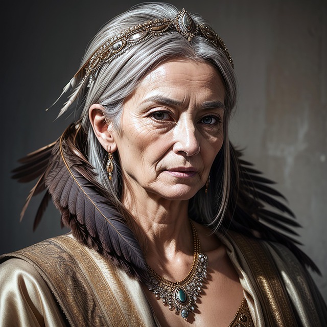 Free ai generated old woman illustration