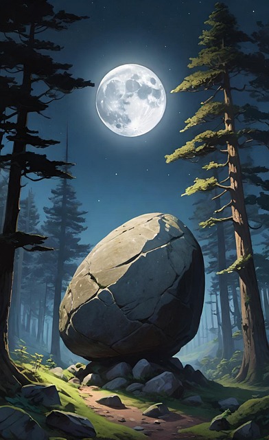Free ai generated stone giant illustration
