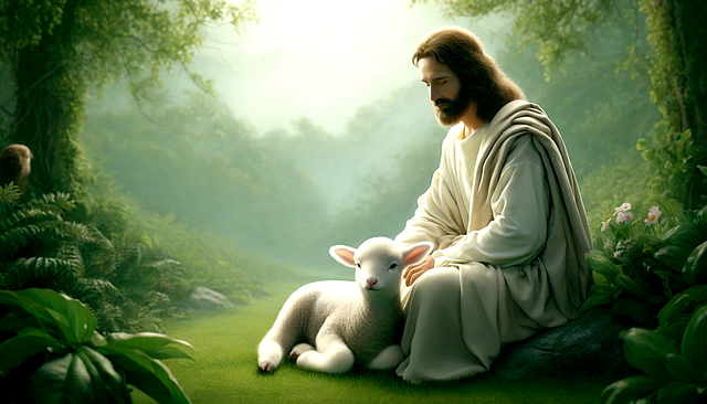 Free ai generated jesus salvation illustration