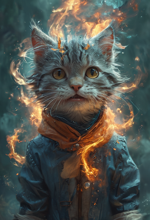 Download Animal, Kitten, Flame. Royalty-Free Stock Illustration Image ...