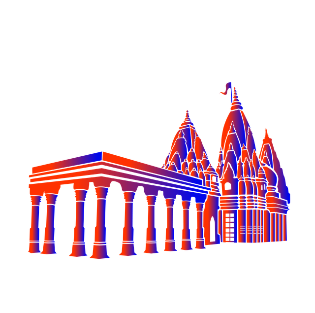Free shiva temples architecture kashi vishwanath illustration
