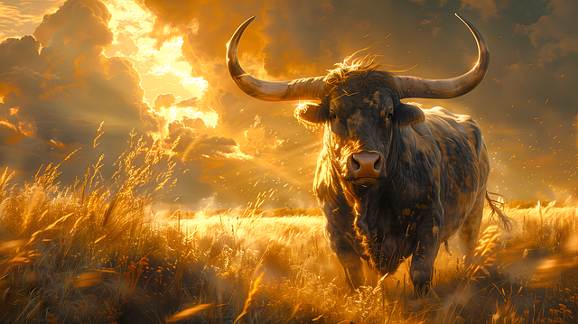 Free ai generated bull bison illustration