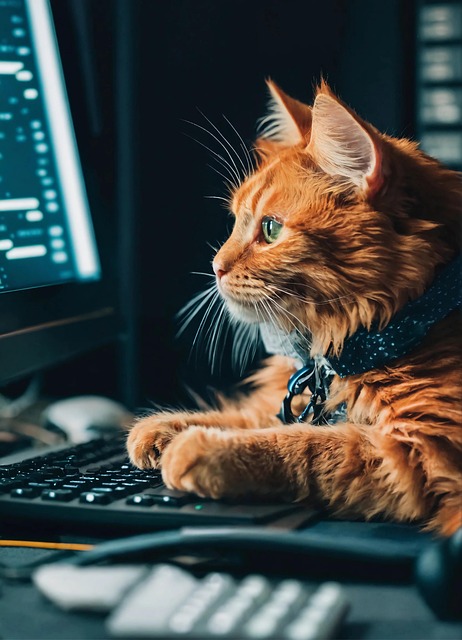 Ai Generiert, Katze, Arbeit, Geschäft