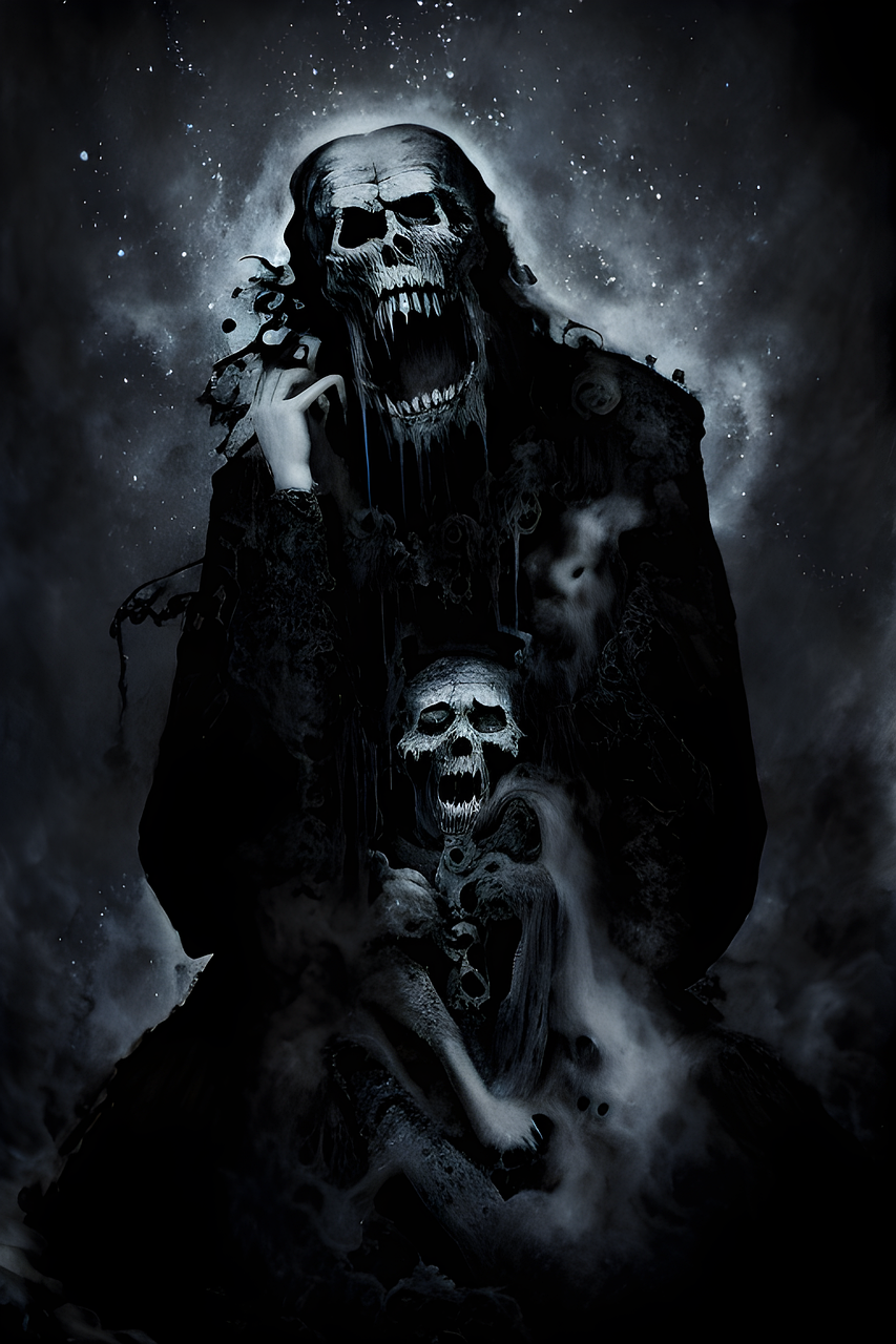 Free terror horror creature illustration
