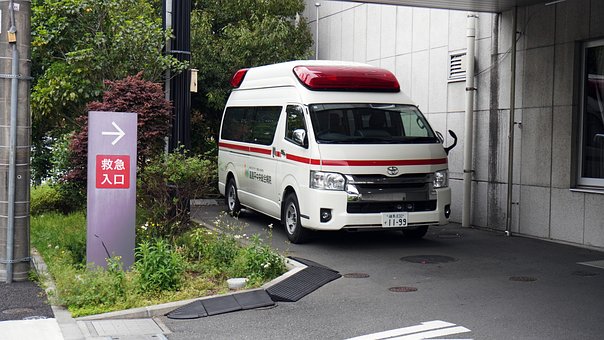 Japan, Hospital, Ambulance, Patient