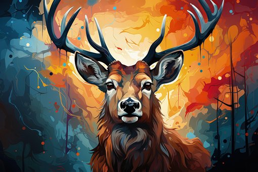 Ai Generiert, Hirsch, Tier, Tierwelt