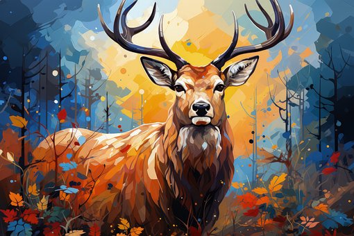 Ai Generiert, Hirsch, Tier, Tierwelt