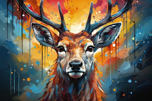 Ai Generiert, Hirsch, Tier, Tierwelt