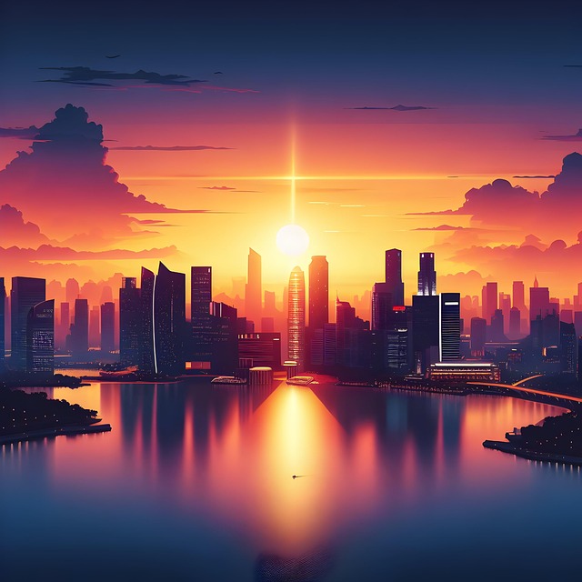 Free Ai Generated City illustration and picture