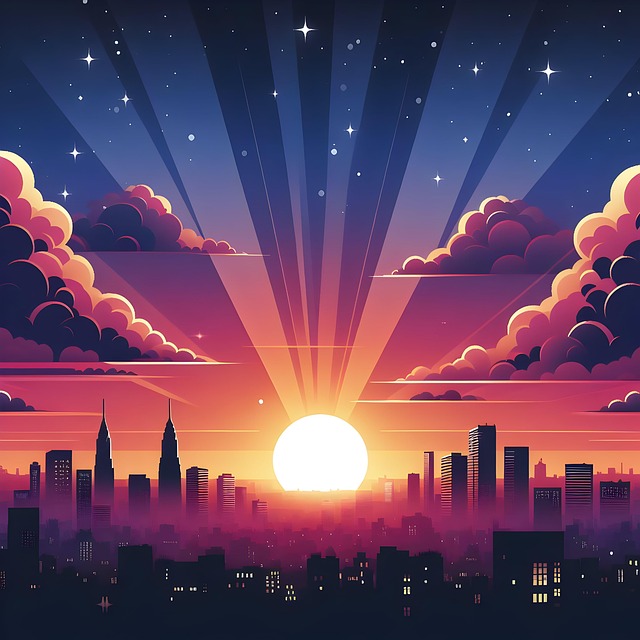 Free Ai Generated City illustration and picture