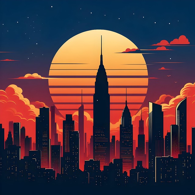 Free Ai Generated City illustration and picture