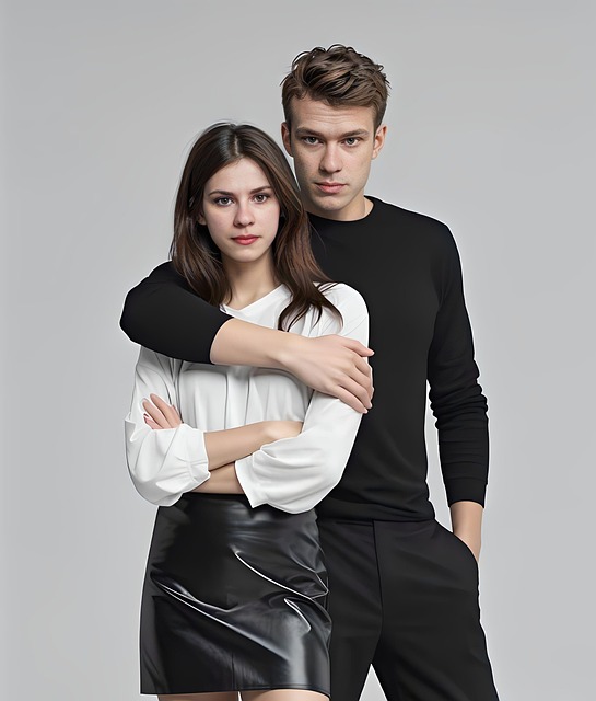 Free ai generated couple together illustration