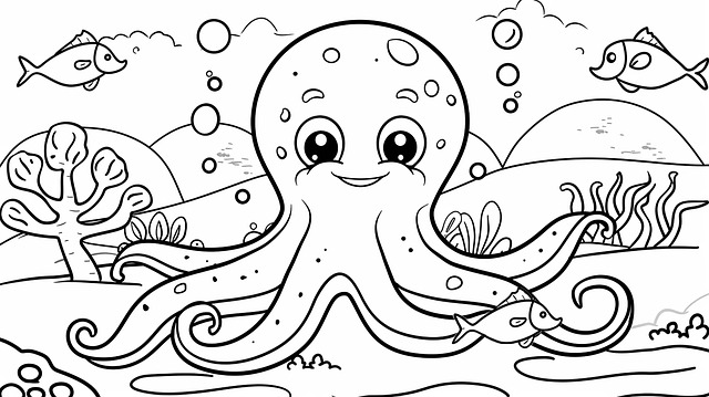 Download free HD stock image of Ai Generated Squid Free ai generated squid octopus illustration