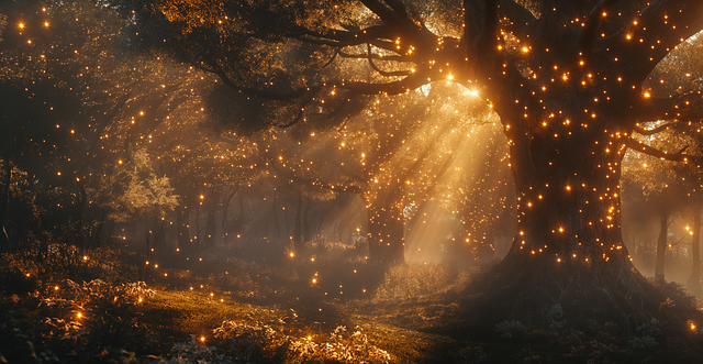 Free ai generated forest magical illustration
