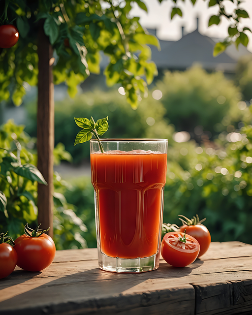 Free ai generated tomato juice juice illustration