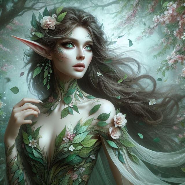 Free fairy green one illustration
