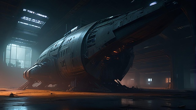 Download free HD stock image of Ai Generated Space Free ai generated space ship illustration