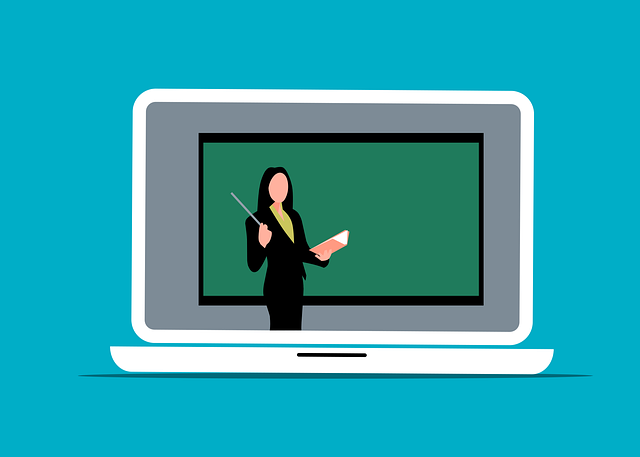 Free virtual learning classroom vector