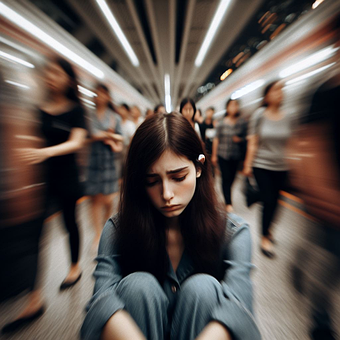 Angst, Depressie, Tiener, Kop Op